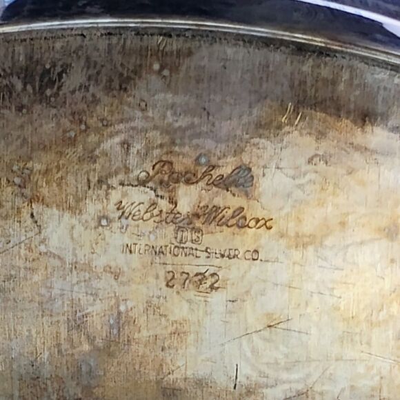 Vtg Webster Wilcox Serving Tray International Silver Co Plated Ornate Rochelle - Picture 5 of 12